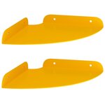 vidaXL Étagère flottante 2 Pièces Jaune moutarde 18 x 18 x 2 cm