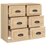 vidaXL Buffet chêne sonoma 70x35 5x67 5 cm bois d'ingénierie
