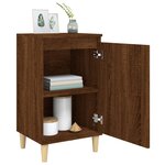 vidaXL Table de chevet chêne marron 40x35x70 cm bois d'ingénierie