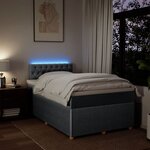 vidaXL Sommier à lattes de lit avec matelas Gris clair 120x200cm Tissu