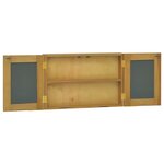 vidaXL Armoire à miroir 60x10x40 cm Bois de teck solide