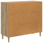 vidaXL Buffet Chêne artisanal 89 x 34 5 x 80 cm Bois d'ingénierie