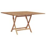 vidaXL Ensemble de salle à manger pour jardin Marron Teck massif