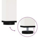 vidaXL Table de salle à manger / Table de repas Blanc 80 x 80 x 75 cm