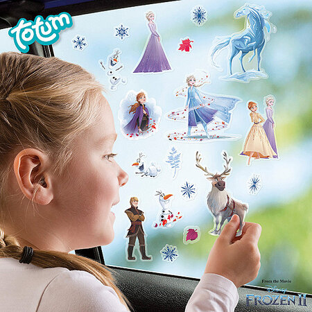 Reine des Neiges 2-WINDOW STICKERS (display)-Totum