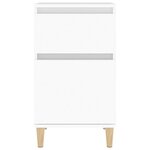 vidaXL Tables de chevet 2 Pièces blanc 40x35x70 cm