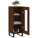vidaXL Buffet Chêne marron 34 5x34x90 cm Bois d'ingénierie