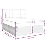 vidaXL Sommier à lattes de lit et matelas Gris foncé 200x200cm Velours