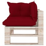 Vidaxl salon de jardin palette 8 pièces avec coussins bois de pin