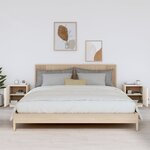 vidaXL Tables de chevet 2 Pièces Blanc 40x34x45 cm Bois de pin massif
