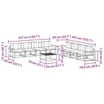 vidaXL Ensemble de canapés d'extérieur 9 pc Blanc et crème Polyester