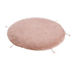 Pouf grand format marron clair rond Ø 120 cm