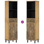 vidaXL Armoire de salle de bain 38x33x160 cm bois massif de manguier