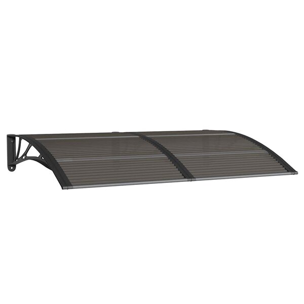 vidaXL Auvent de porte Noir 150x100 cm Polycarbonate