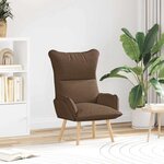 vidaXL Fauteuil relaxant Marron 69 x 74 x 93 cm tissu