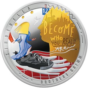 Pièce de monnaie en Argent 2 Dollars g 31.1 (1 oz) Millésime 2025 CINDERELLA