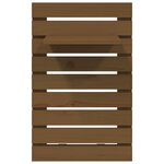 vidaXL Étagères de chevet murales 2 Pièces Marron miel Bois de pin massif