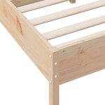 vidaXL Cadre de lit sans matelas 135x190 cm bois de pin massif