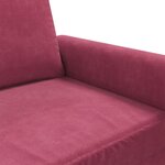 vidaXL Fauteuil Rouge bordeaux 60 cm Velours