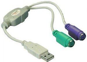 Adaptateur DeLock USB vers 2 x PS/2