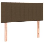 vidaXL Sommier à lattes de lit avec matelas Marron foncé 80x200 cm