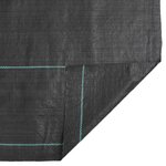 vidaXL Membrane anti-mauvaises herbes noir 0 5x150 m PP