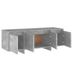 vidaXL Meuble TV gris béton 120x30x40 5 cm bois d'ingénierie