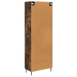 vidaXL Ensemble de Meubles 2 Pièces Chêne fumé 66 x 34 5 x 89 5 cm