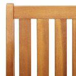 vidaXL Ensemble de repas extérieur 2 Pièces Marron Bois d'Acacia Massif