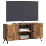 vidaXL Meuble TV 102 x 34 5 x 50 cm Bois ancien Bois d'ingénierie