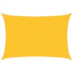 vidaXL Voile d'ombrage 160 g/m² rectangulaire jaune 2x3 m PEHD