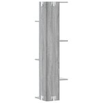 vidaXL Étagère d'angle murale sonoma gris bois d'ingénierie