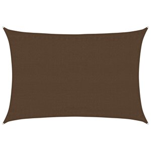 vidaXL Voile d'ombrage 160 g/m² Marron 3 5x5 m PEHD