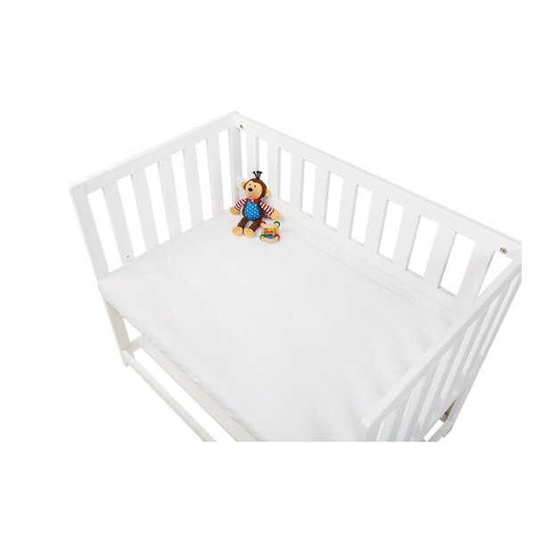 Drap-housses en jersey pour berceaux cododos et poussettes en double kit blanc