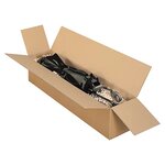 Caisse carton longue double cannelure à grande ouverture raja 100x20x20 cm (lot de 10)