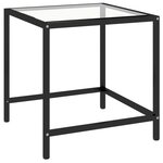 Vidaxl tables à thé 2 pièces verre trempé blanc