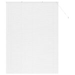 vidaXL Store de Fenêtre avec des rideaux Blanc Aluminium