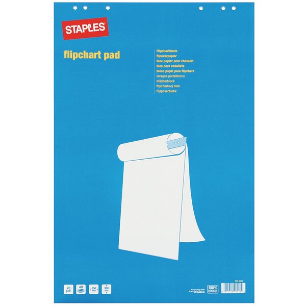 Bloc papier extra blanc pour chevalet (carton 5 x 48 feuilles)