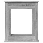 VidaXL Cadre de cheminée sonoma gris 75x20x87 5 cm bois d'ingénierie
