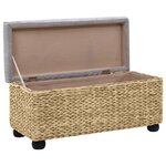 vidaXL Ensemble de banc lot de 2 Jacinthe d'eau Gris