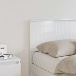 vidaXL Tête de lit Blanc Brillant 120 cm Bois d'ingénierie