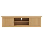 vidaXL Support pour TV HILL Marron miel 158 x 40 x 39 5 cm Pin massif
