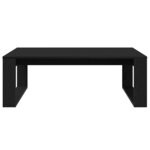 vidaXL Table basse Chêne noir 100 x 100 x 35 cm Bois d'ingénierie