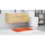 vidaXL Tapis de bain antidérapant Orange 60 x 90 cm PP
