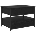 vidaXL Table basse Chêne noir 70 x 50 x 54.5 cm Bois d'ingénierie