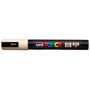 Marqueur pointe conique moyenne pc5m 1 8 - 2 5mm beige x 12 POSCA