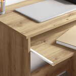 vidaXL Bureau Chêne artisanal 106 x 40 x 88.5 cm Bois d'ingénierie