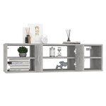 vidaXL Étagère murale Gris béton 102x30x29 cm Bois d’ingénierie