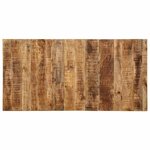 vidaXL Table à manger 140x70x75 cm bois de manguier massif brut