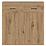 vidaXL Buffet chêne artisanal 79 x 38 x 80 cm Bois d'ingénierie